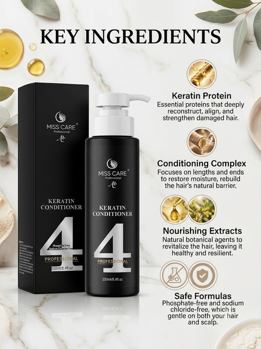 Miss Care Professional Keratin Conditioner 250ml × 4