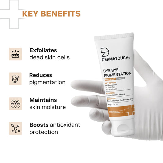 DERMATOUCH BYE BYE PIGMENTATION FACE WASH 70G