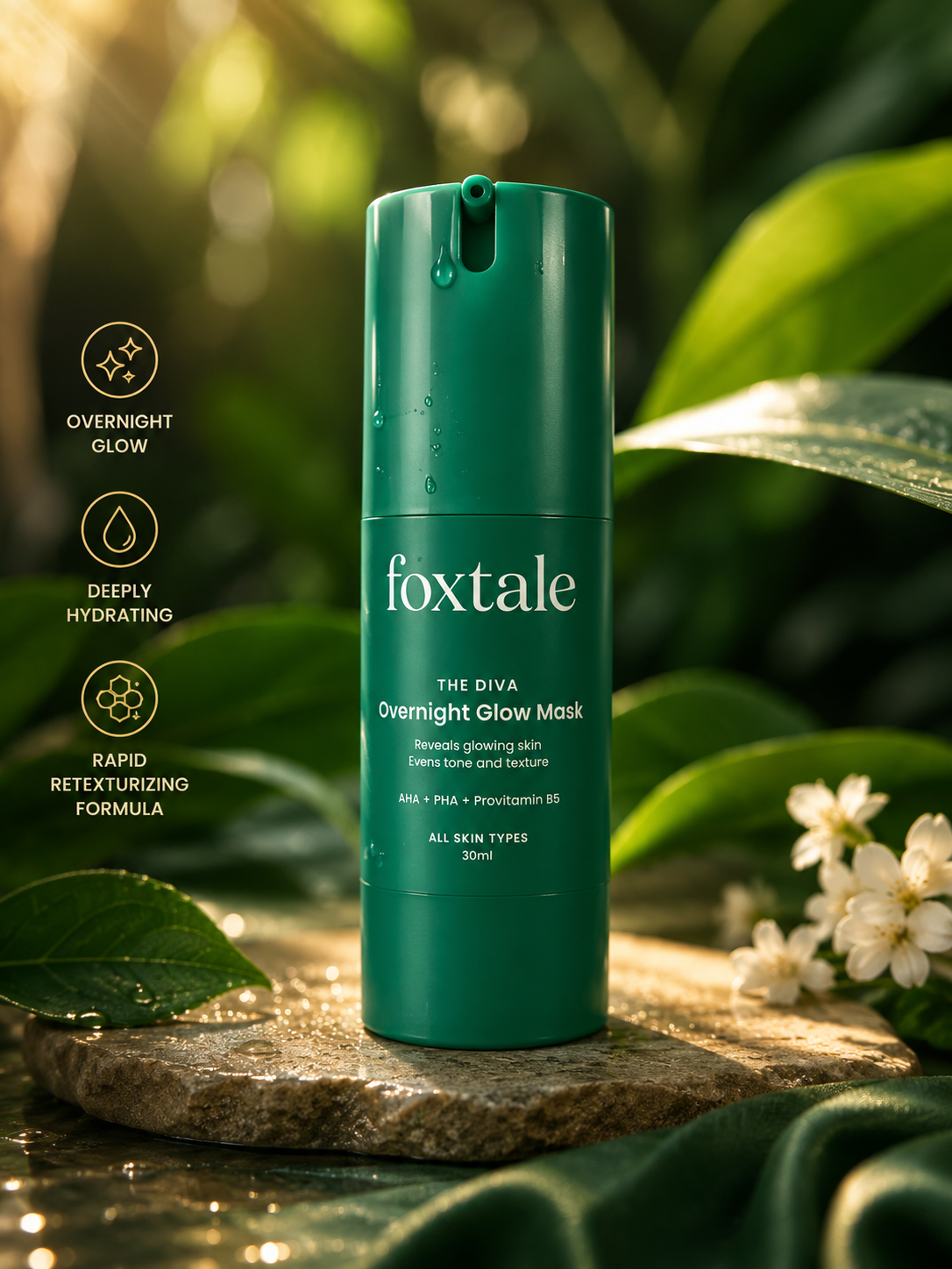 FOXTALE DIVA OVER NIGHT GLOW MASK 30ML