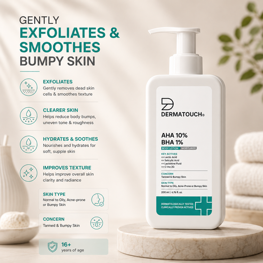 DERMATOUCH AHA 10% BHA 1% BODY LOTION 200ML