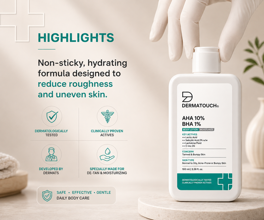 DERMATOUCH AHA 10% BHA 1% BODY LOTION 100ML