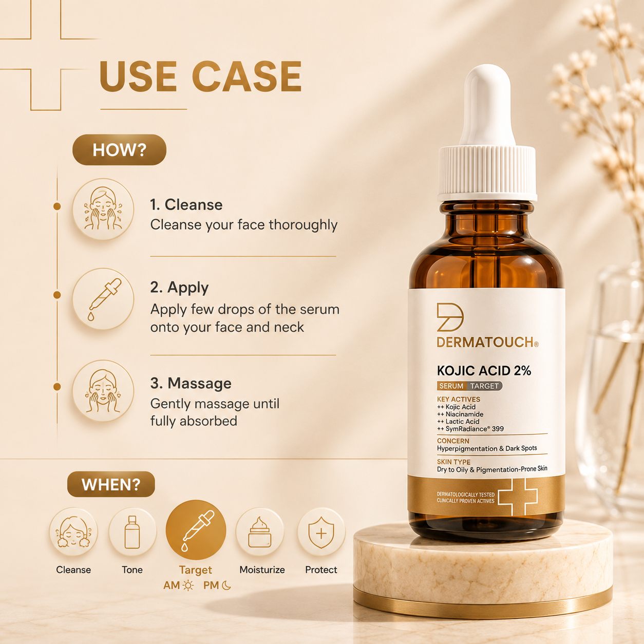 DERMATOUCH KOJIC ACID 2% SERUM 30ML