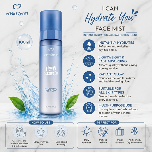 Makezmia Hey! Gorgeous Hydrating Face Mist – 100ml