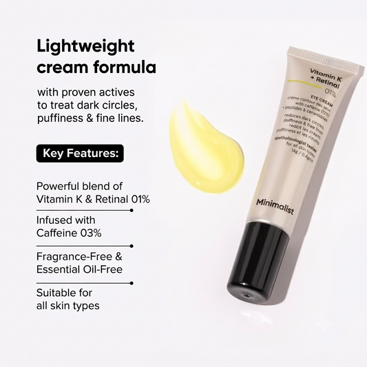 MINIMALIST VITAMIN K + RETINAL 01% EYE CREAM 14G