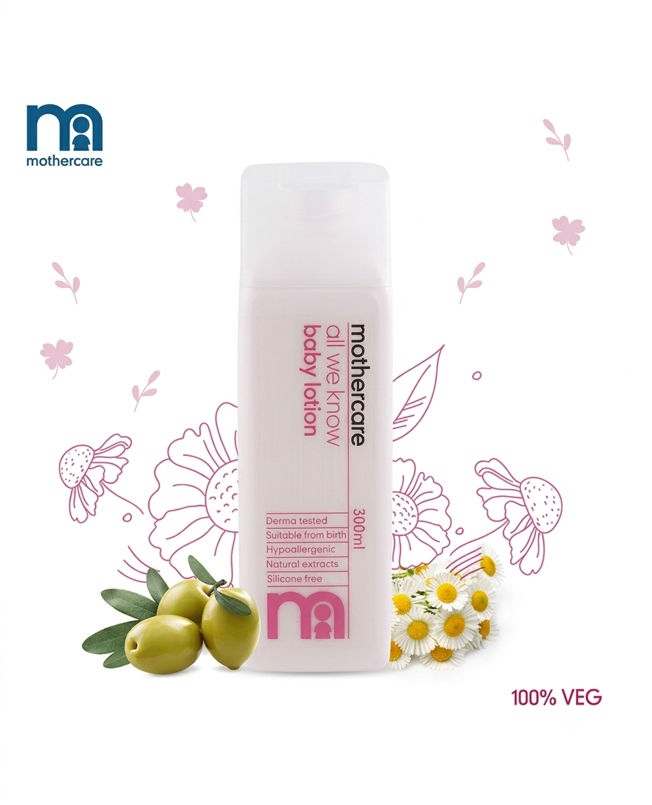 MOTHERCARE ALL WE KNOW BABY LOTION 300ML