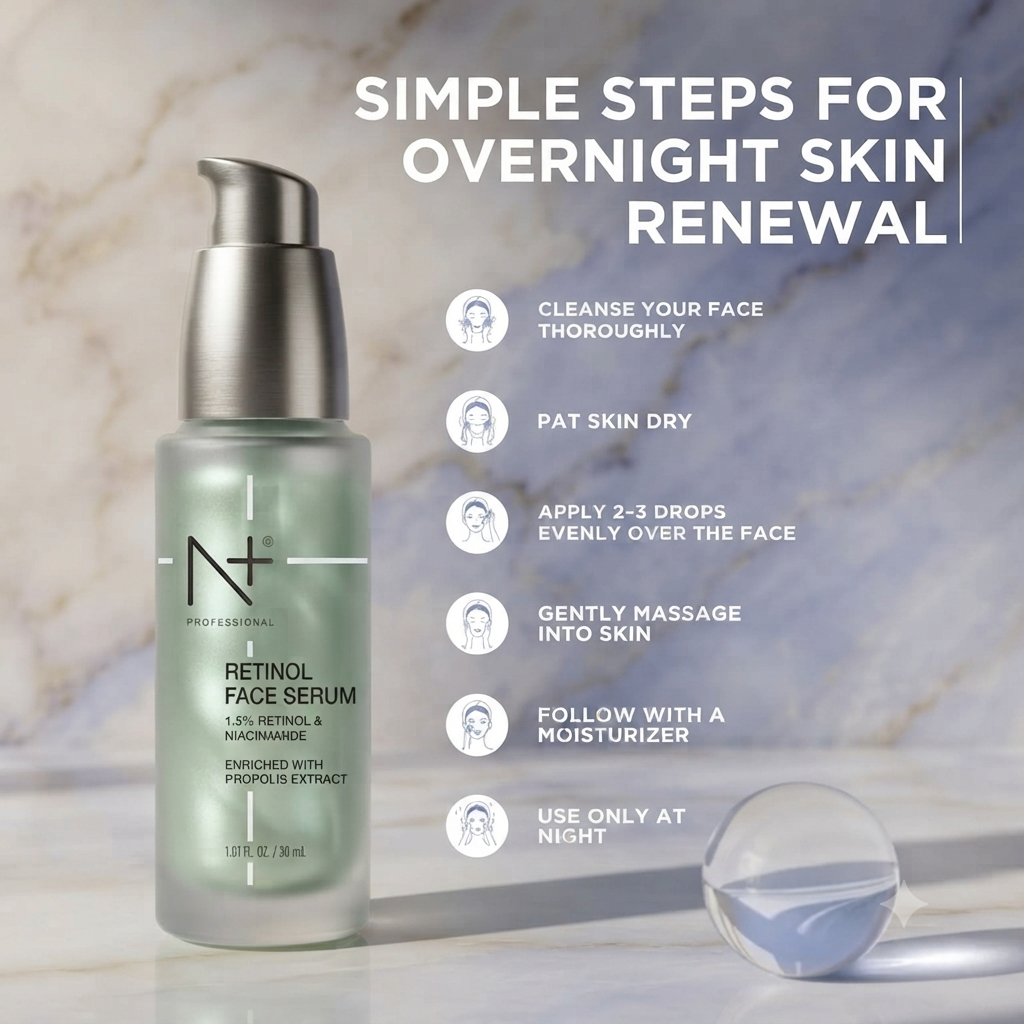 N+ PROFESSIONAL RETINOL FACE SERUM 30ML