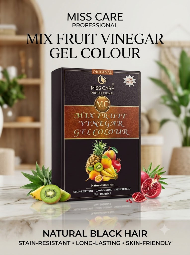Miss Care Professional Mix Fruit Vinegar Gel Colour 100ml × 2