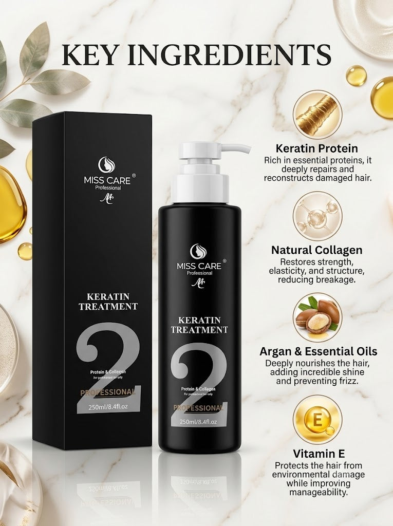 Miss Care Professional Keratin Treatment 2 × 250ml