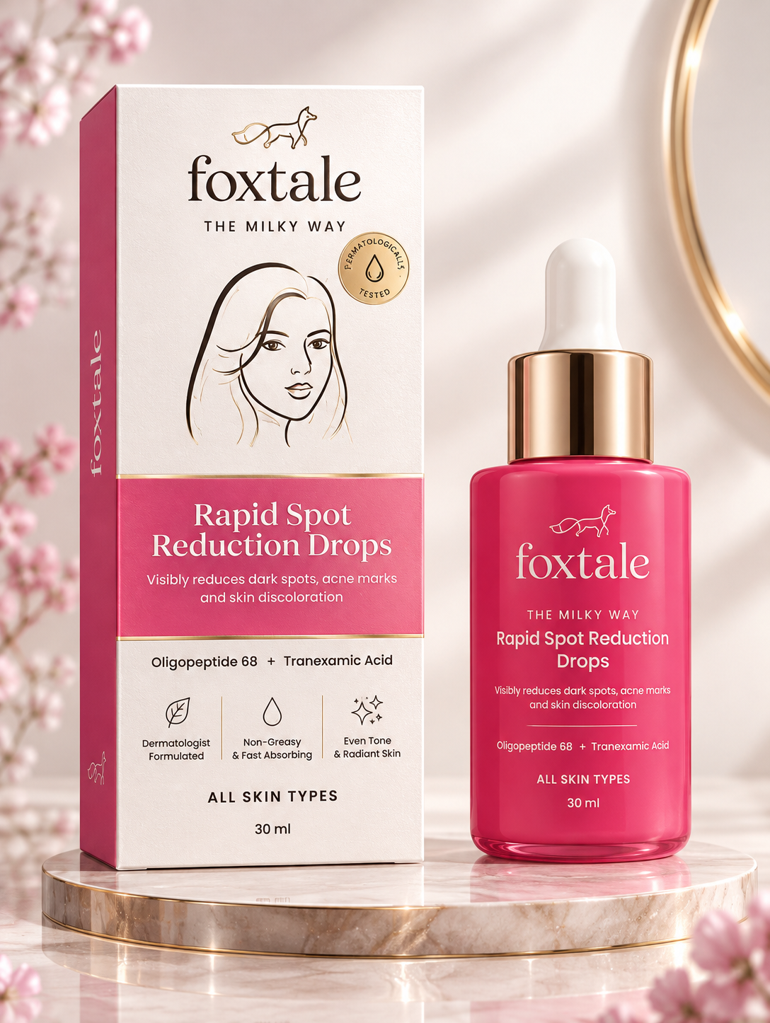 Foxtale milky way rapid spot reduction drops - 30ml