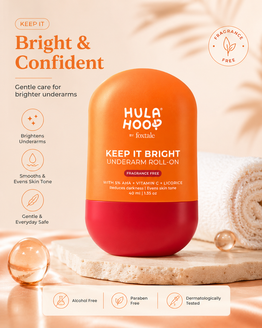 Foxtale hula hoop by foxtale keep it bright underarm roll - on fragrance free 40 ml