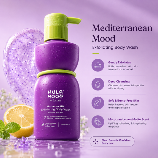 foxtale mediterranean mood exfoliating body wash 250ml