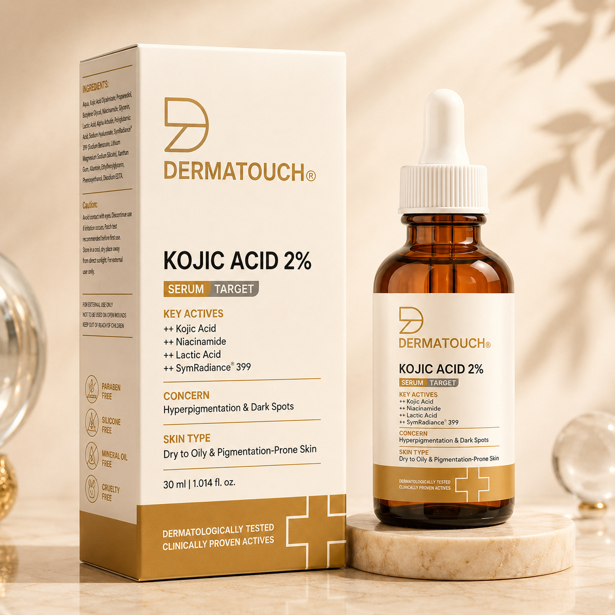 DERMATOUCH KOJIC ACID 2% SERUM 30ML