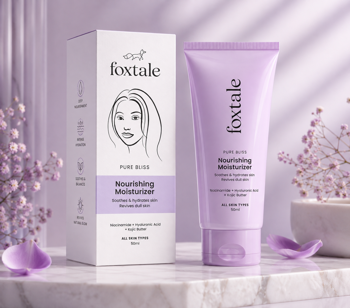 Foxtale pure bliss nourishing moisturizer 50ml