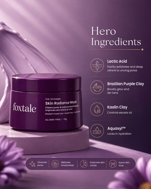 Foxtale the stunner skin radiance mask - 75g (without monocarton) 75g