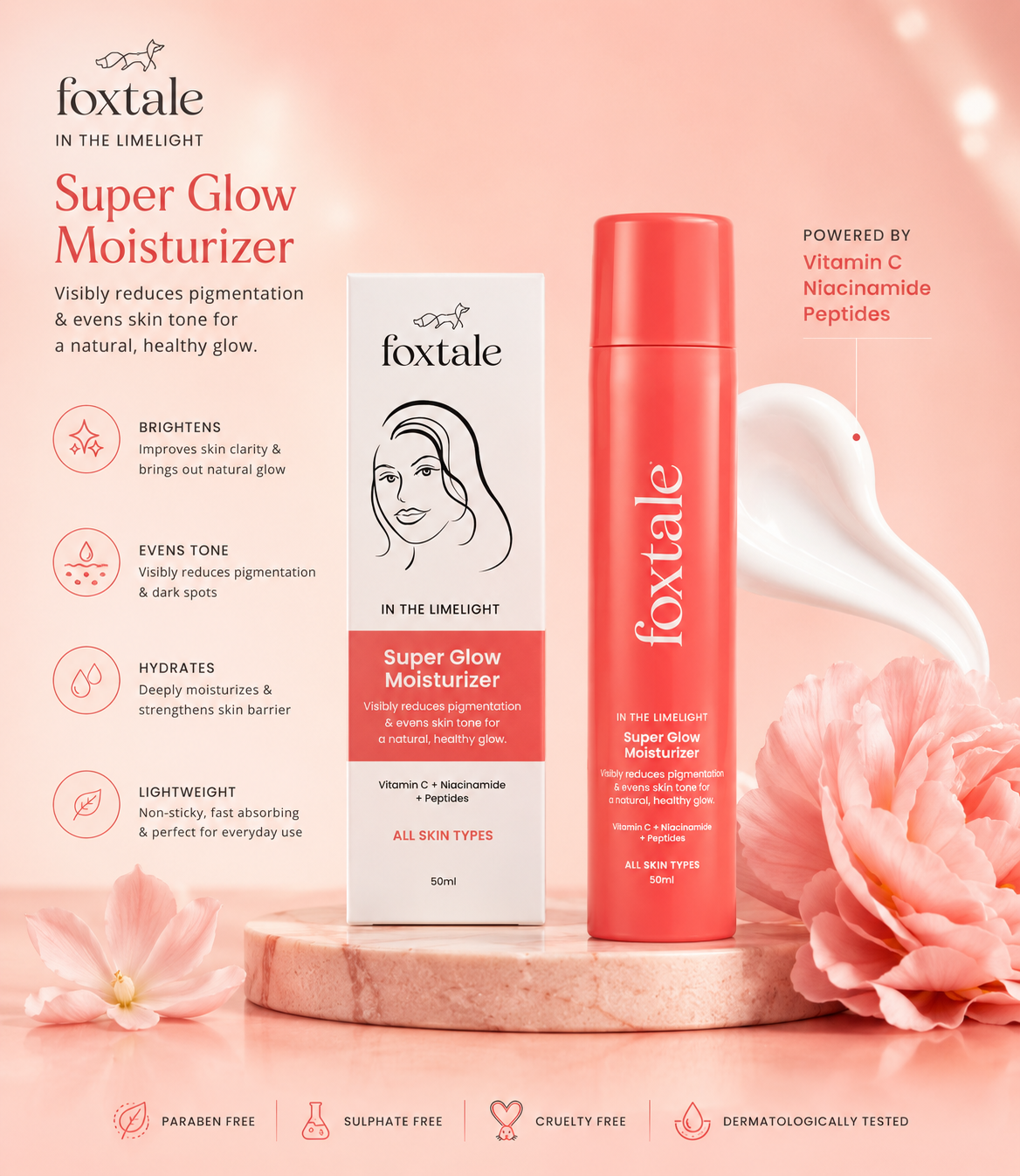 Foxtale super glow moisturizer 50ml