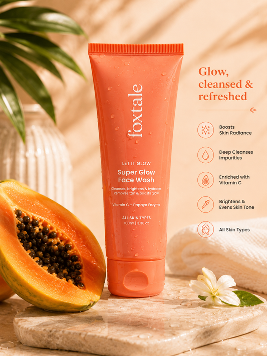 Foxtale let it glow super glow face wash 100ml