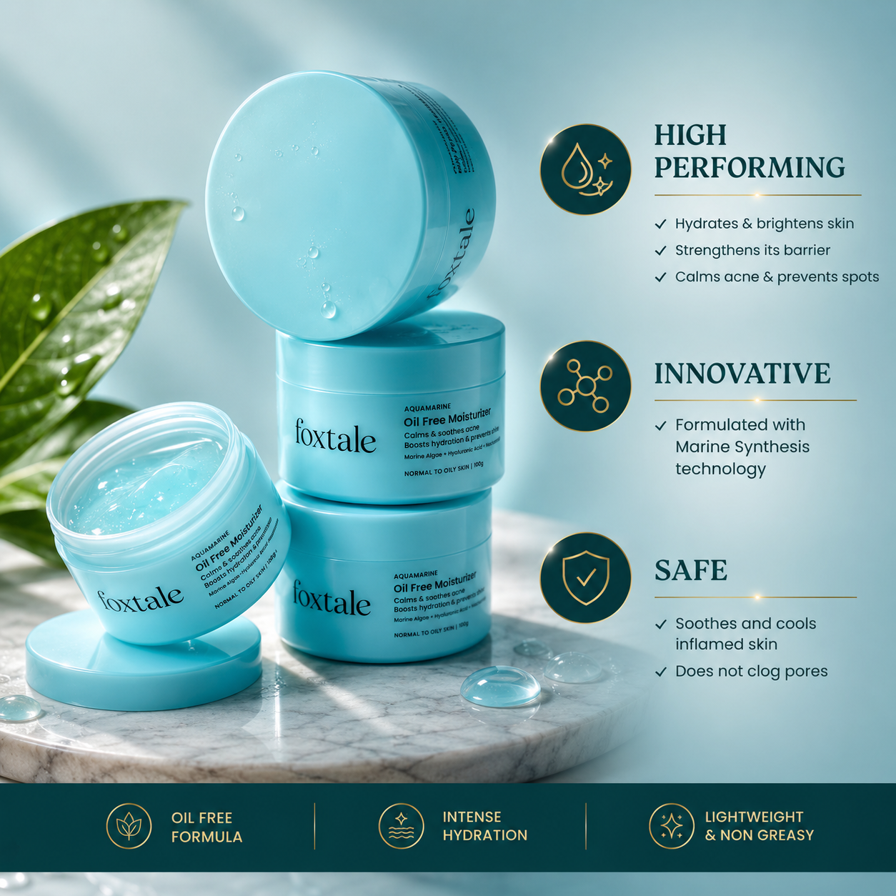 foxtale oil free moisturizer 100ml