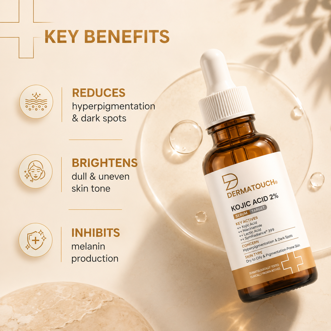 DERMATOUCH KOJIC ACID 2% SERUM 30ML