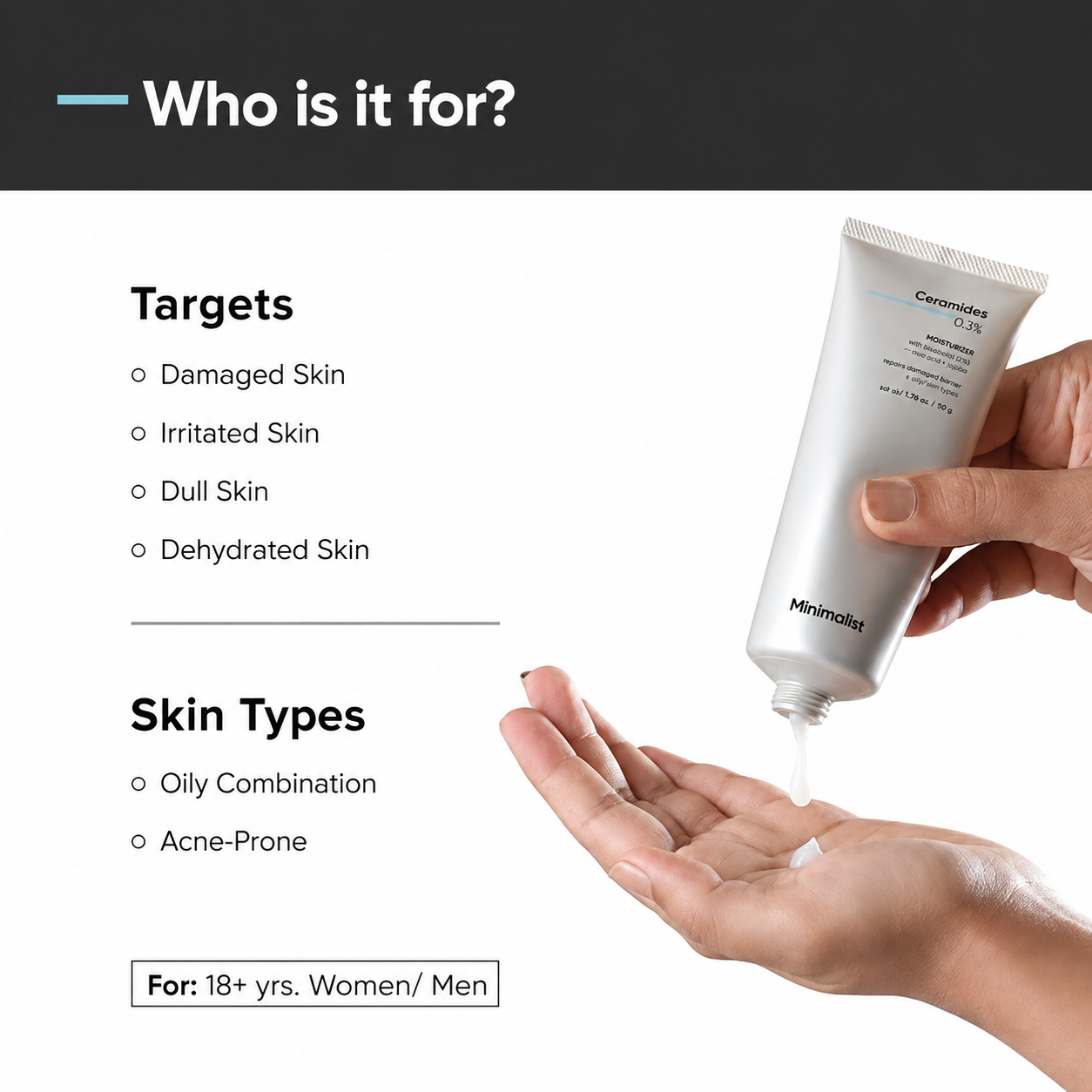 MINIMALIST CERAMIDES 0.3% MOISTURIZER 50G