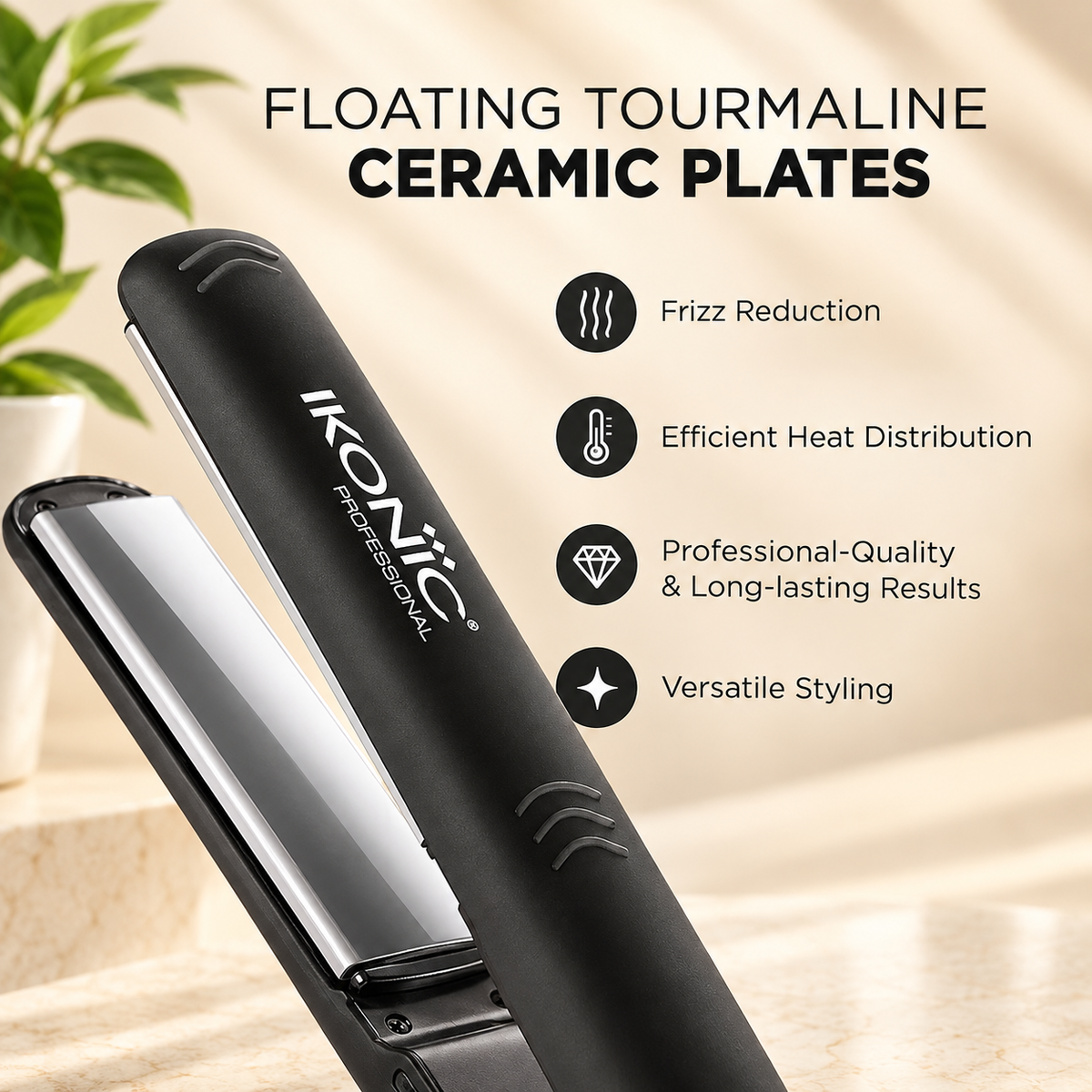 IKONIC Professional Hair Iron Pro Straight