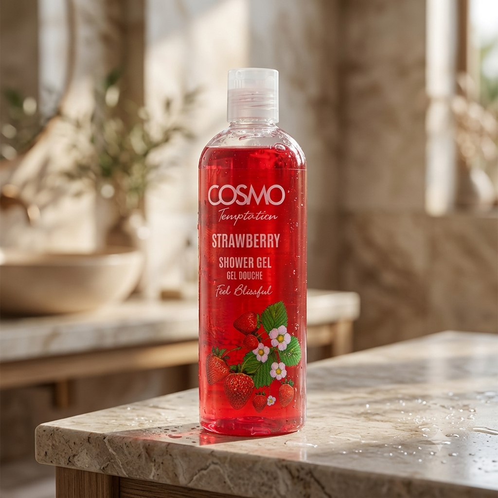 Cosmo Temptation Strawberry Shower Gel 480ml