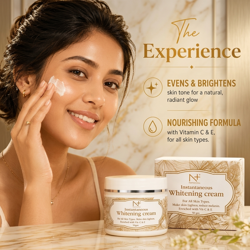 N+ PROFESSIONAL INSTANTANEOUS WHITENING CREAM 50GM