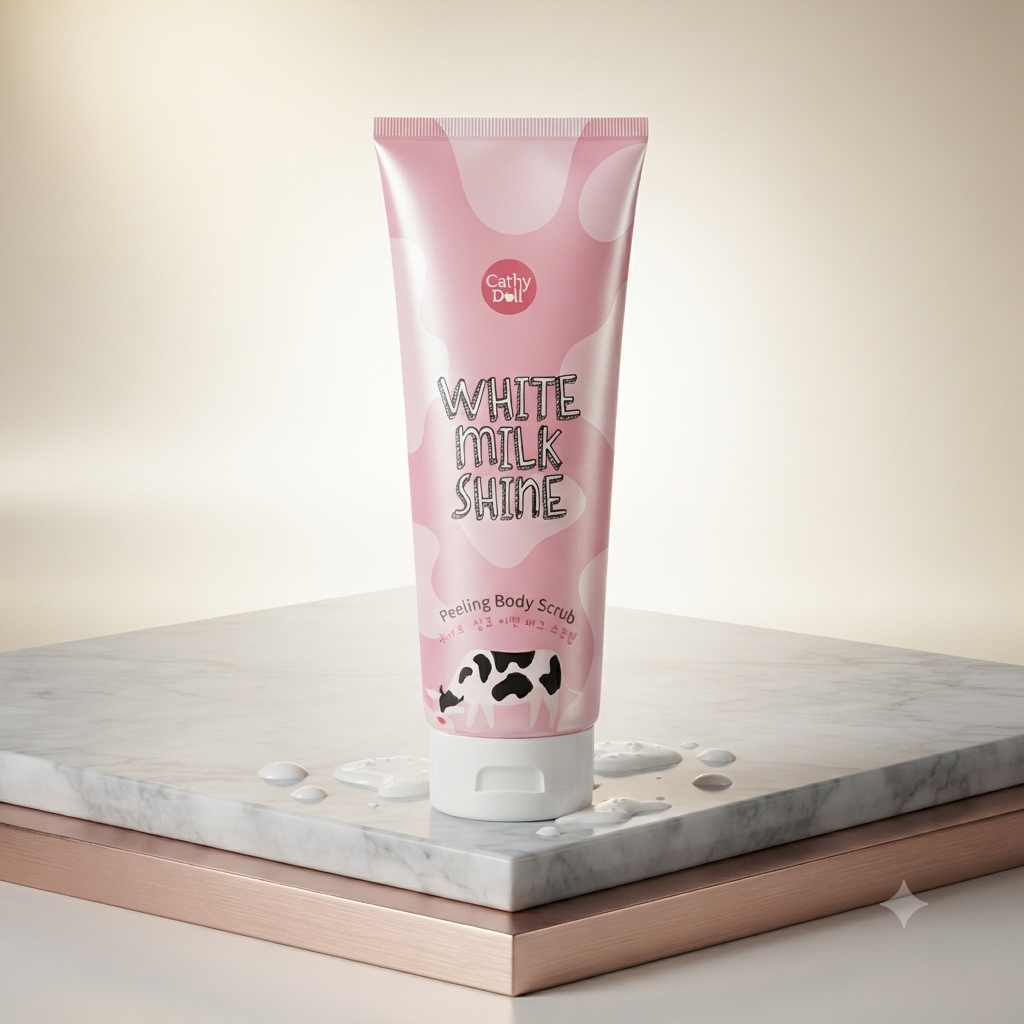 CATHY DOLL WHITE MILK SHINE PEELING BODY SCRUB 320ML