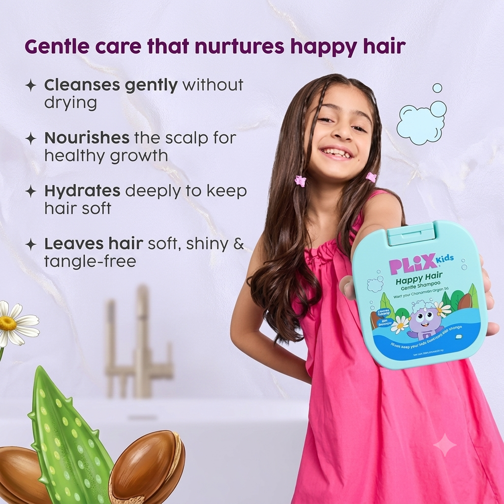 PLIX KIDS HAPPY HAIR GENTLE SHAMPOO 180ML
