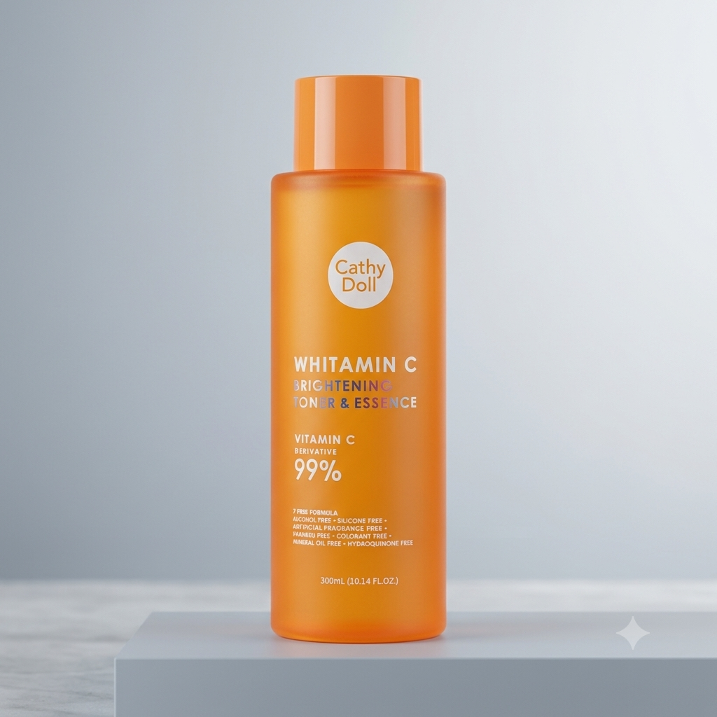 CATHY DOLL WHITAMIN C BRIGHTNING TONER & ESSENCE 300ML