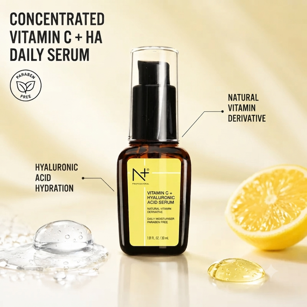 N+ PROFESSIONAL VITAMIN-C 20%+ HYALURONIC ACID SERUM 30ML