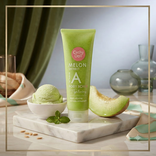 CATHY DOLL MELON SHERBET VITAMIN A BODY SCRUB 320G