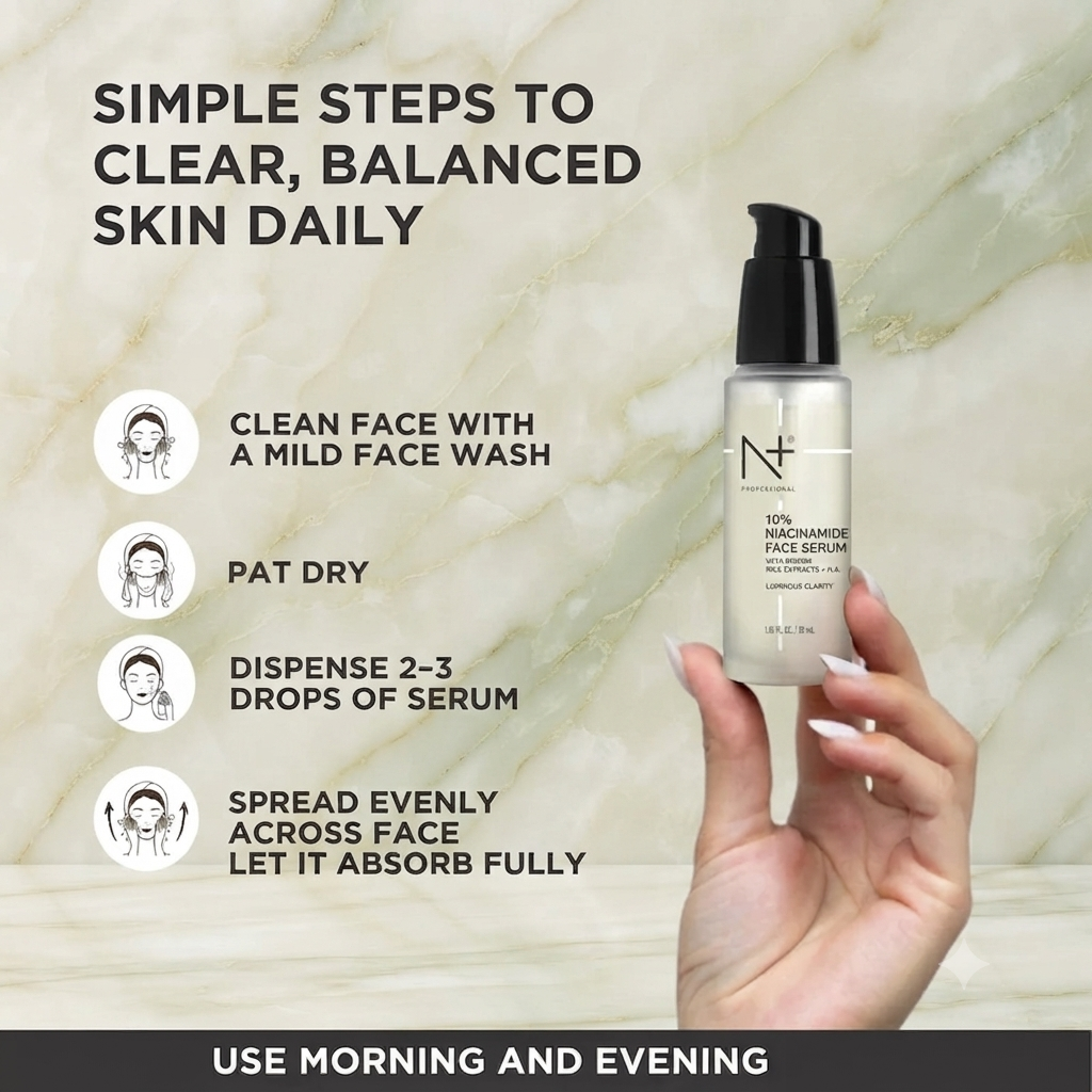 N+ PROFESSIONAL 10% NIACINAMIDE FACE SERUM 30ML