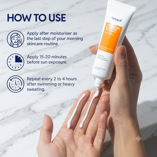 RE'EQUIL OXYBENZONE & OMC FREE SUNSCREEN 50G