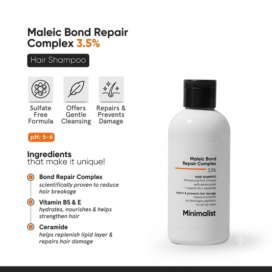 MINIMALIST MALEIC BOND REPAIR COMPLEX 3.5% HAIR SHAMPOO 250ML