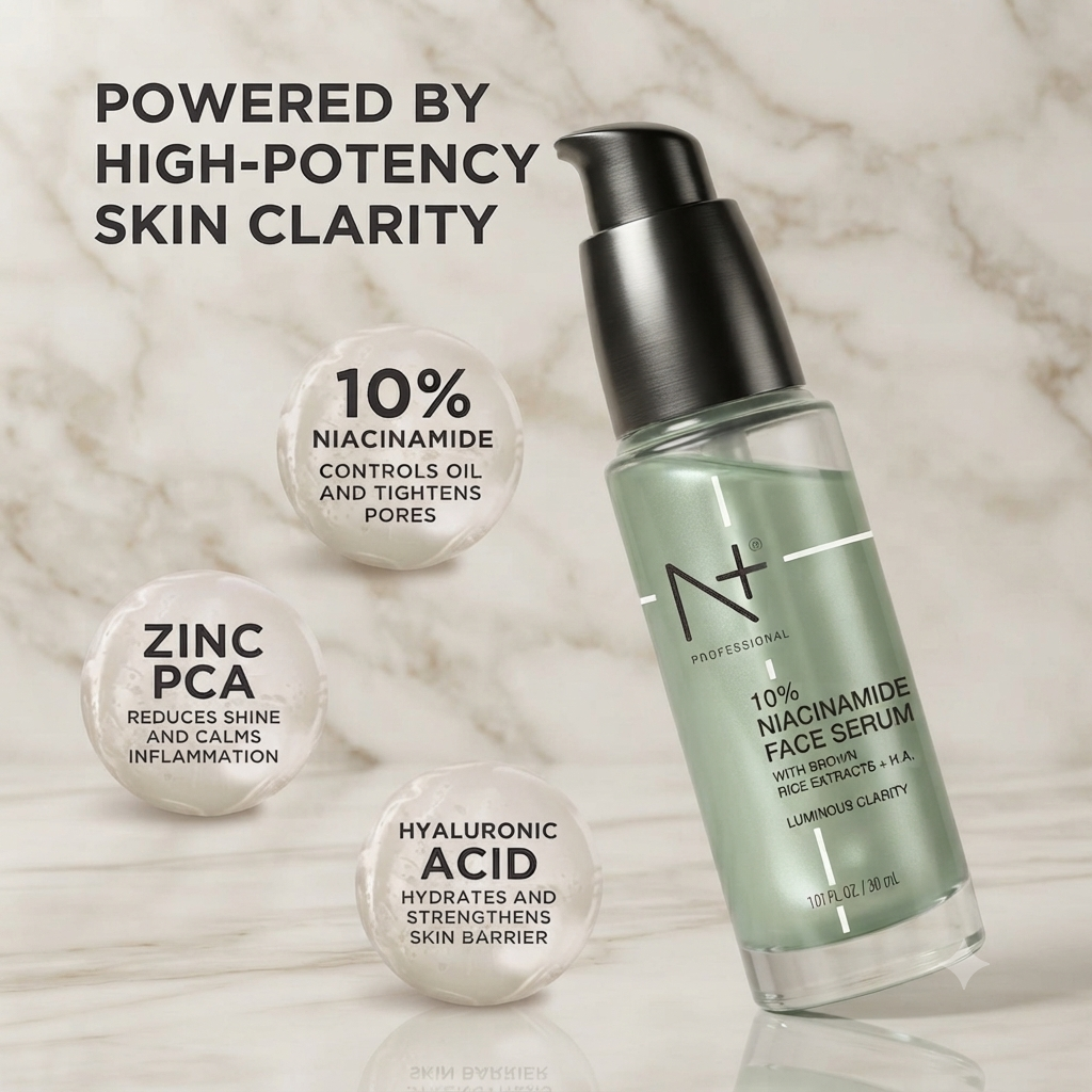 N+ PROFESSIONAL 10% NIACINAMIDE FACE SERUM 30ML