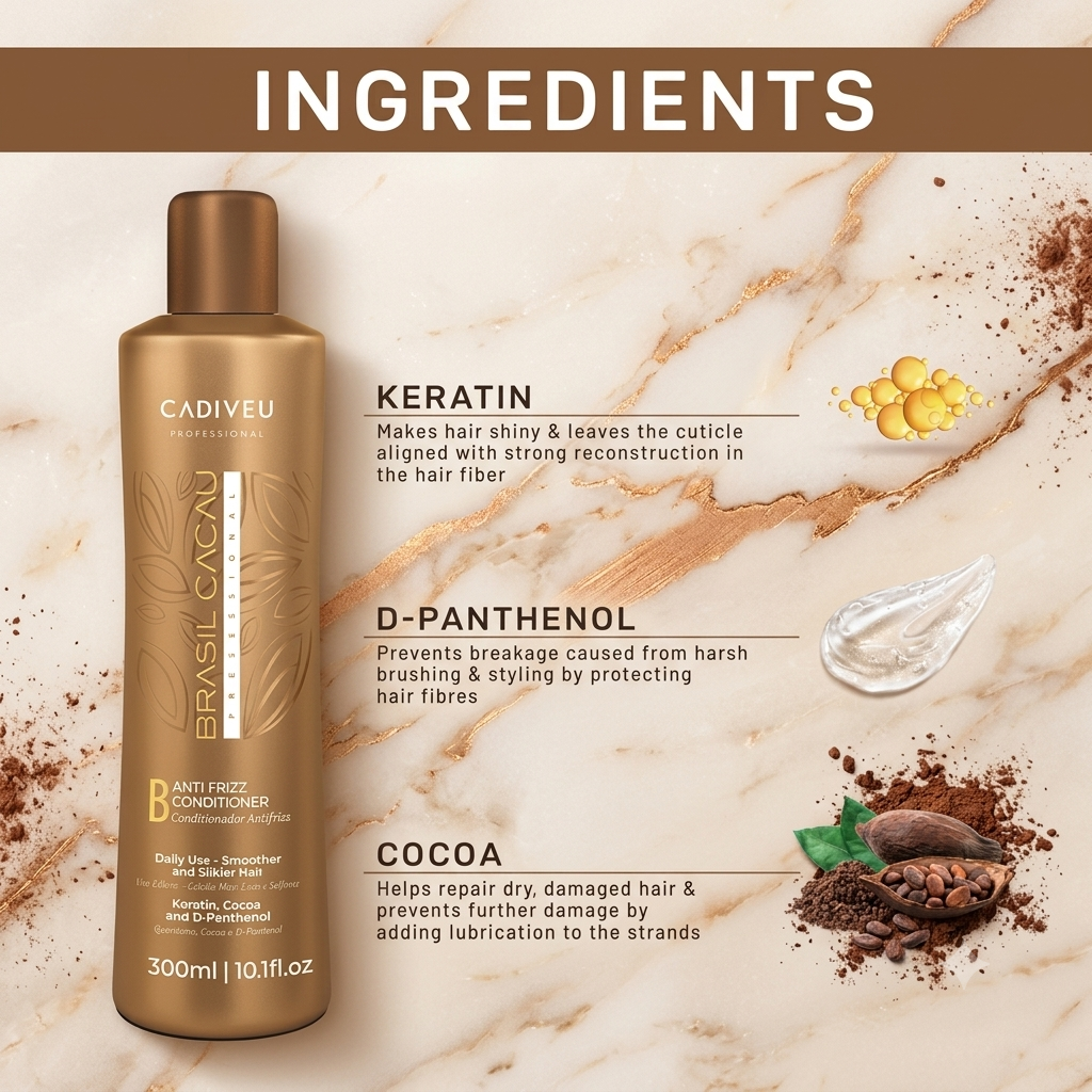 Cadiveu Professional Brasil Cacau Anti-Frizz Conditioner (300ml)