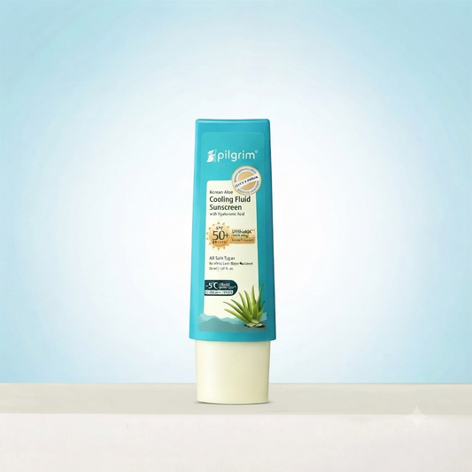 Pilgrim Korean Aloe Cooling Fluid Sunscreen SPF 50+ PA++++ – 50ml