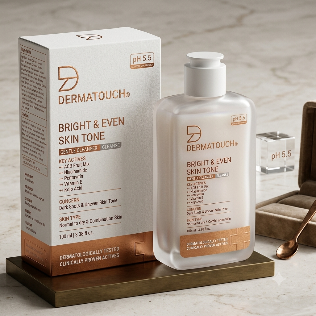 DERMATOUCH BRIGHT & EVEN SKIN TONE GENTLE CLEANSER 100ML