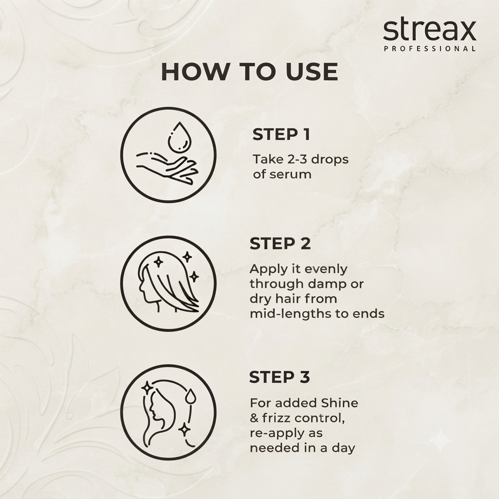 Streax Professional Vitariche Gloss Hair Serum | 45ml