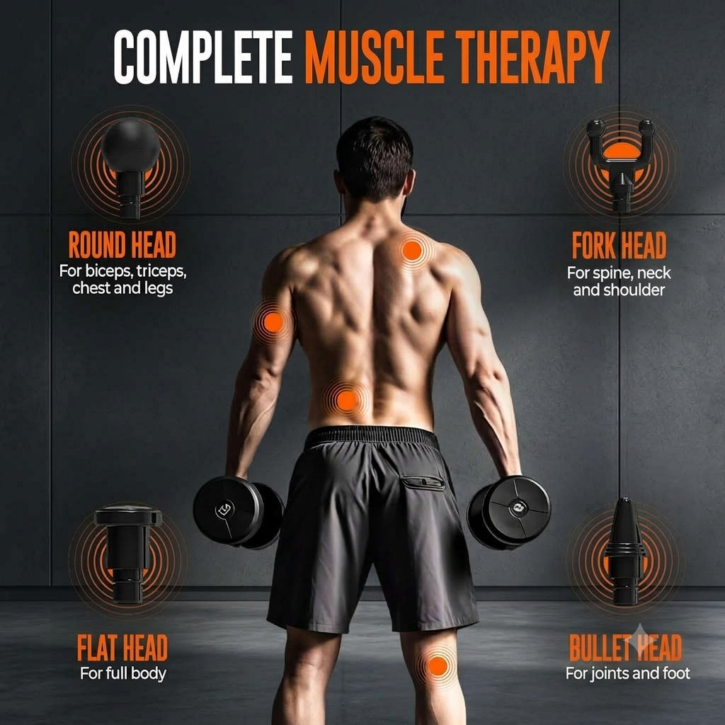 Beardo sport deep tissue massage gun V2