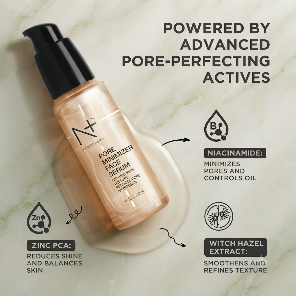 N+ PROFESSIONAL PORE MINIMIZER FACE SERUM 30ML