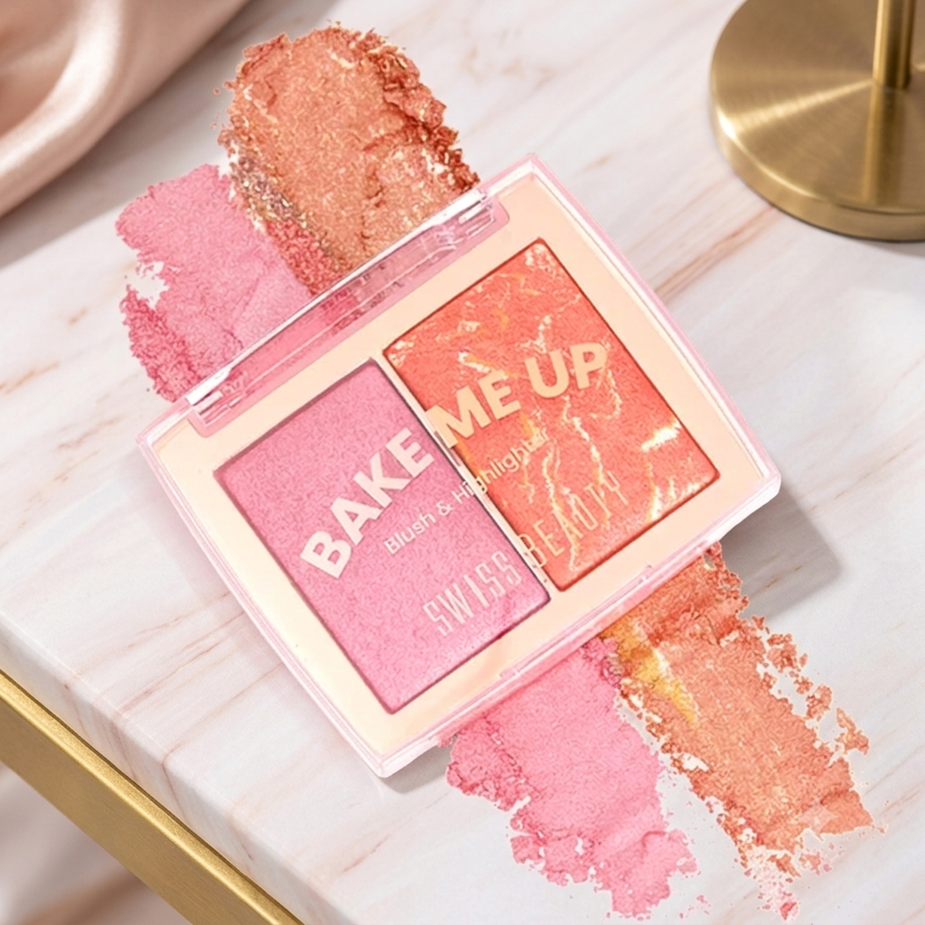 Swiss Beauty Bake Me Up Blush & Highlighter 2-in-1 – 12g