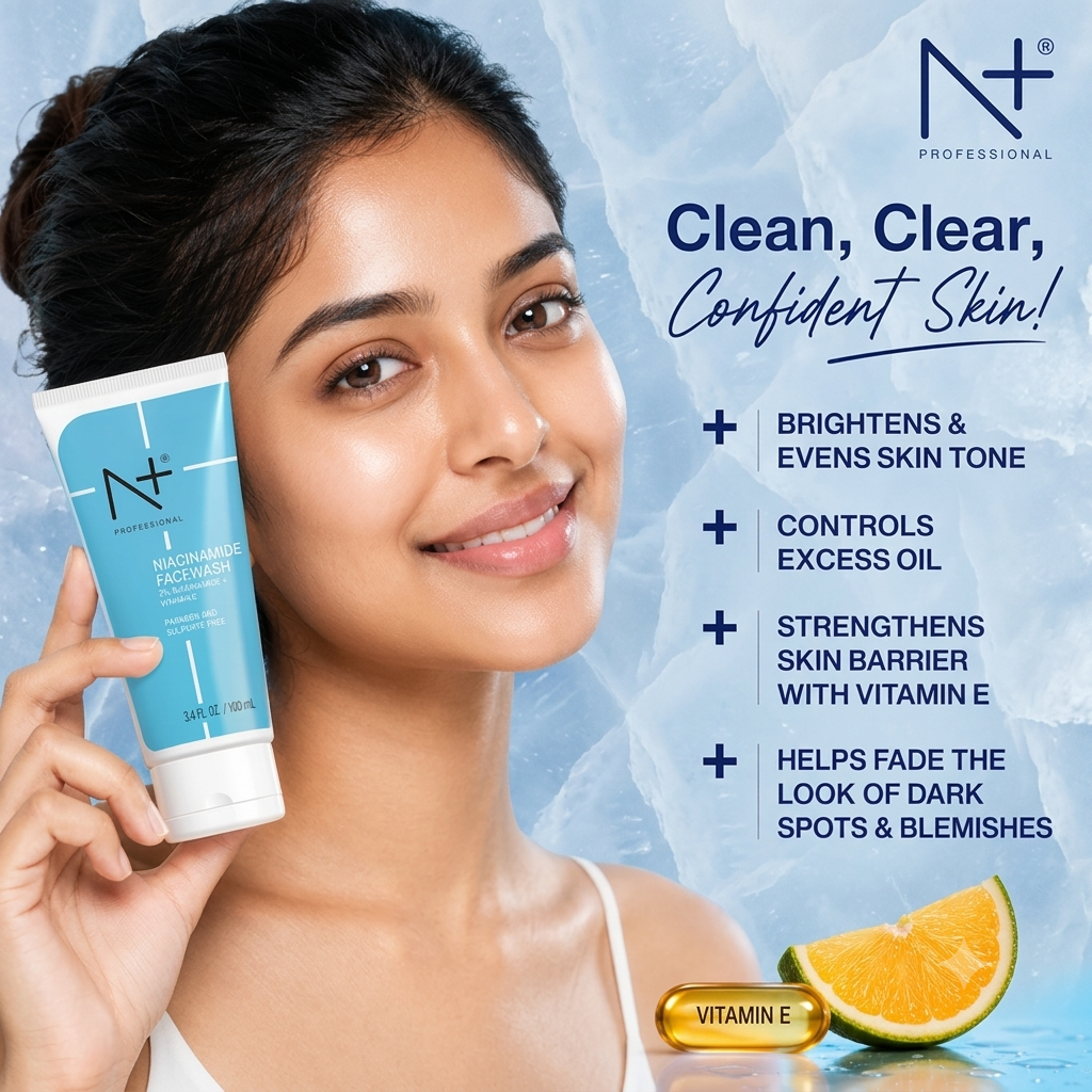 N+ PROFESSIONAL NIACINAMIDE FACEWASH 100ML