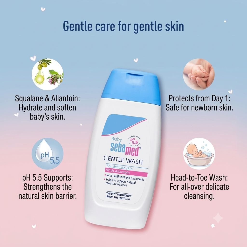 Sebamed baby gentle wash 200ml