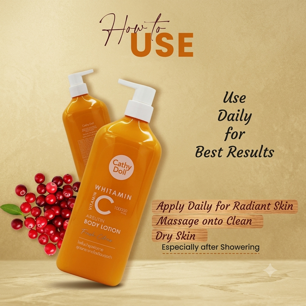CATHY DOLL WHITAMIN VITAMIN C ARBUTIN BODY LOTION 450ML