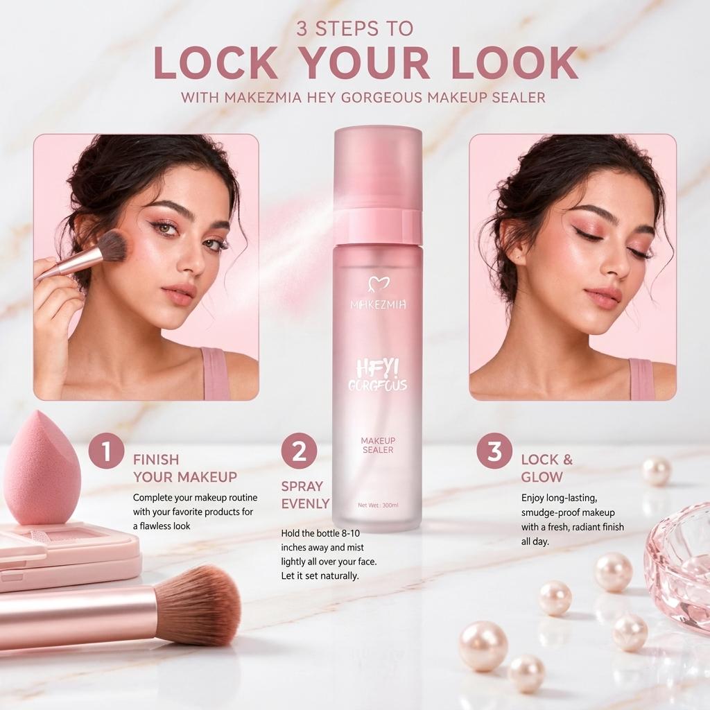 Makezmia Hey! Gorgeous Makeup Sealer – 100ml