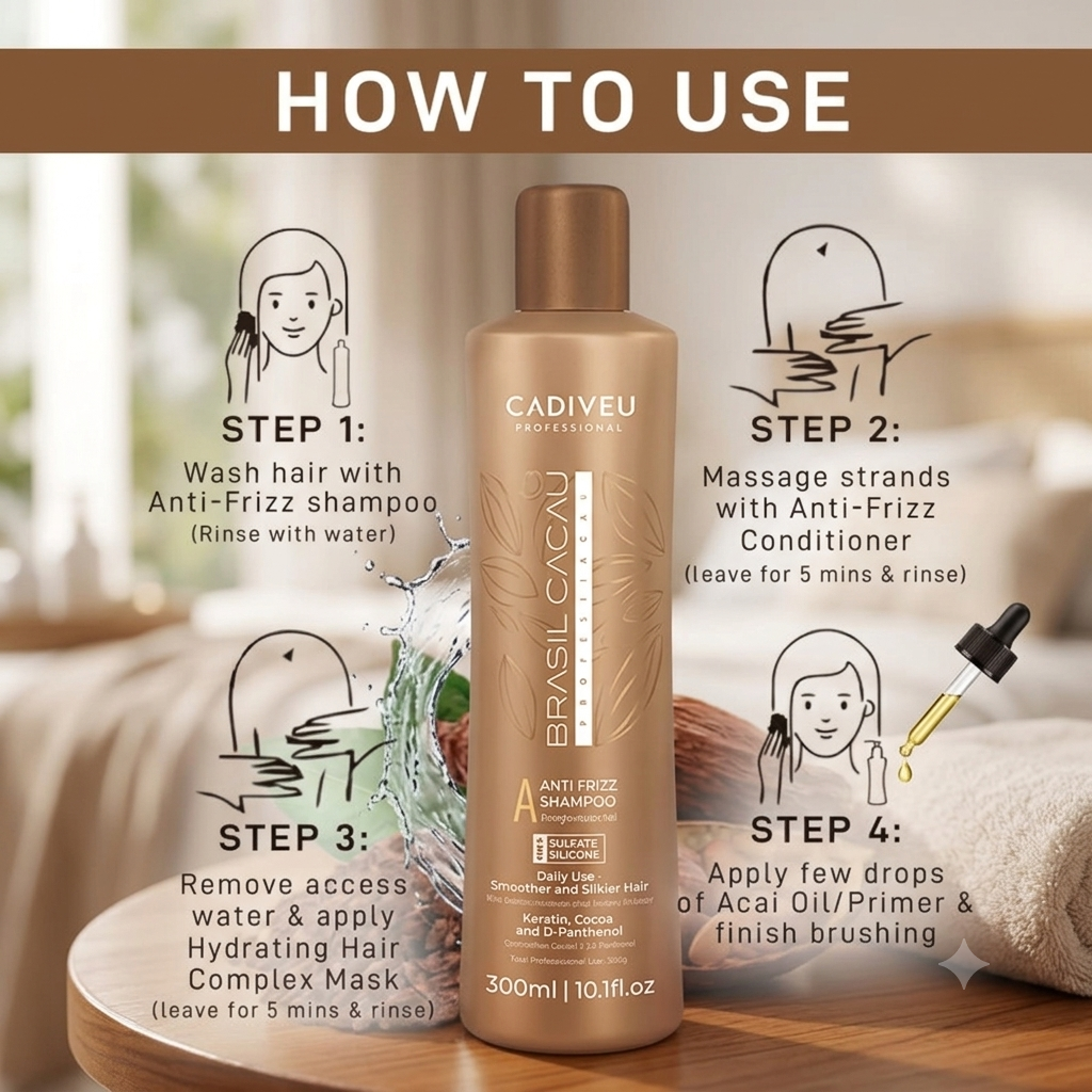 Cadiveu Professional Brasil Cacau Anti-Frizz Shampoo (300ml)