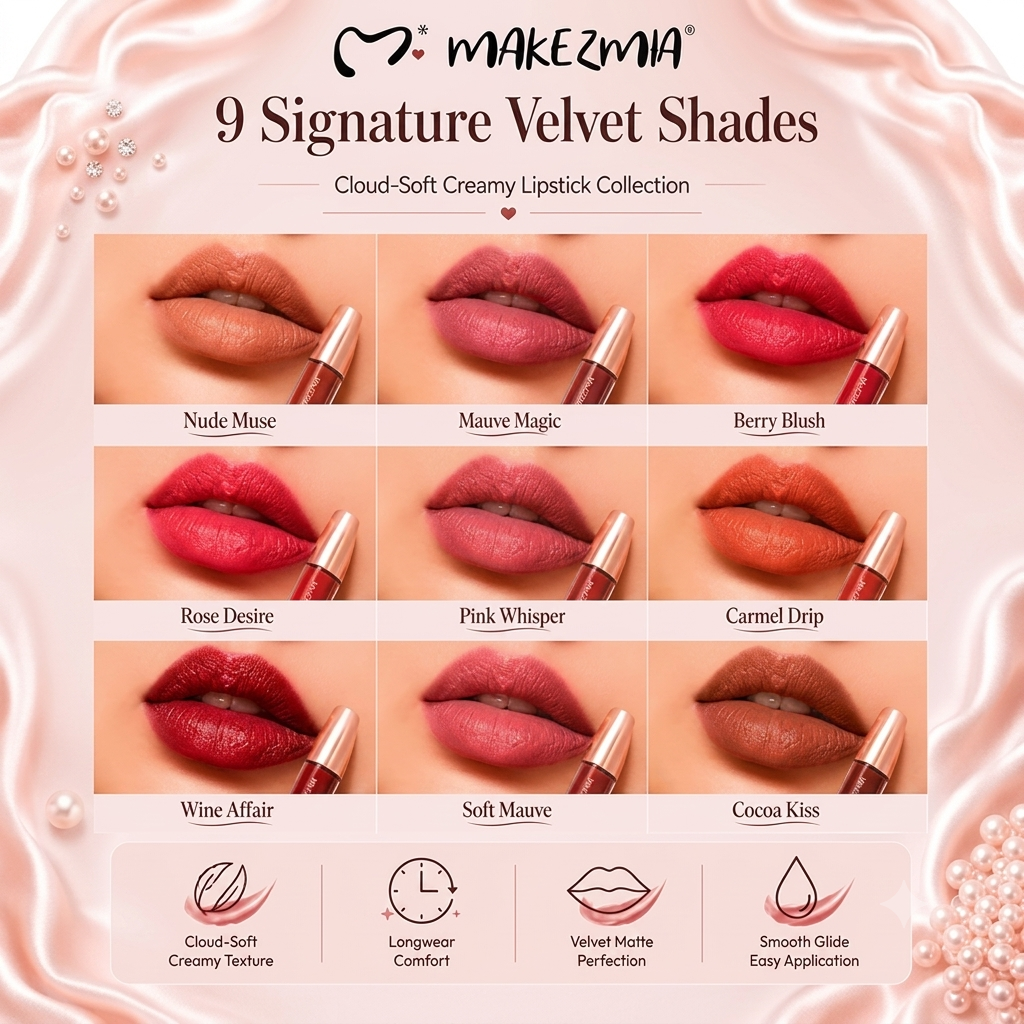 MAKEZMIA MARSHMALLOW CLOUD - SOFT CREAMY LIPSTICK