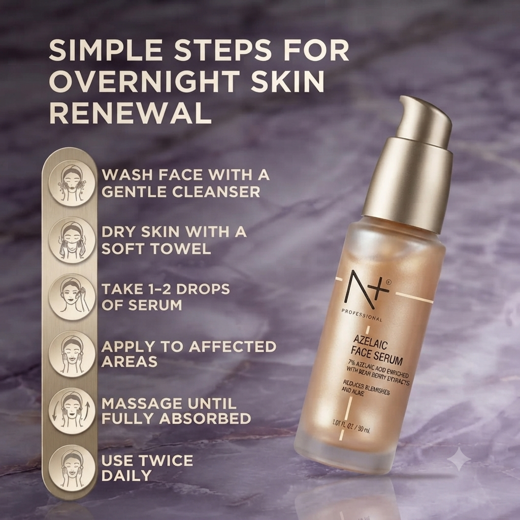 N+ PROFESSIONAL AZELAIC FACE SERUM 30ML