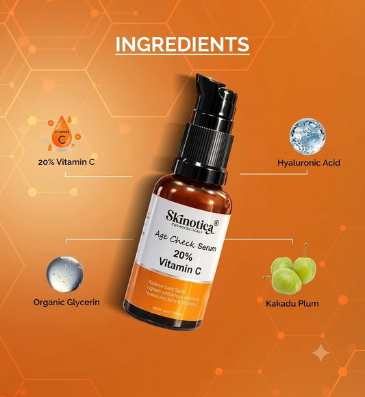 SKINOTICA COSMOCEUTICALS AGE CHECK SERUM 20% VITAMIN C 30ML